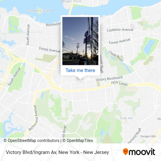 Victory Blvd/Ingram Av map