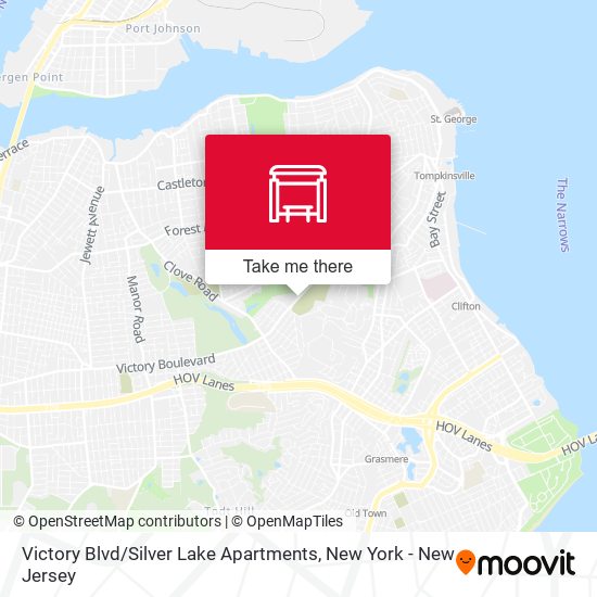 Victory Blvd / Silver Lake Apartments map