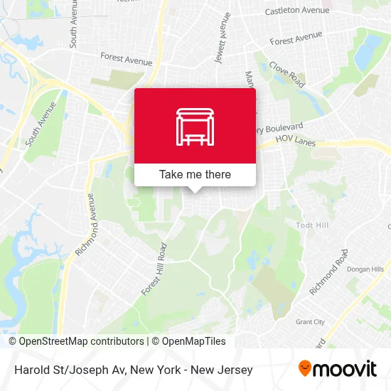 Harold St/Joseph Av map