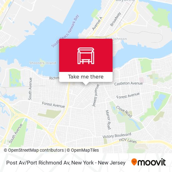 Mapa de Post Av/Port Richmond Av