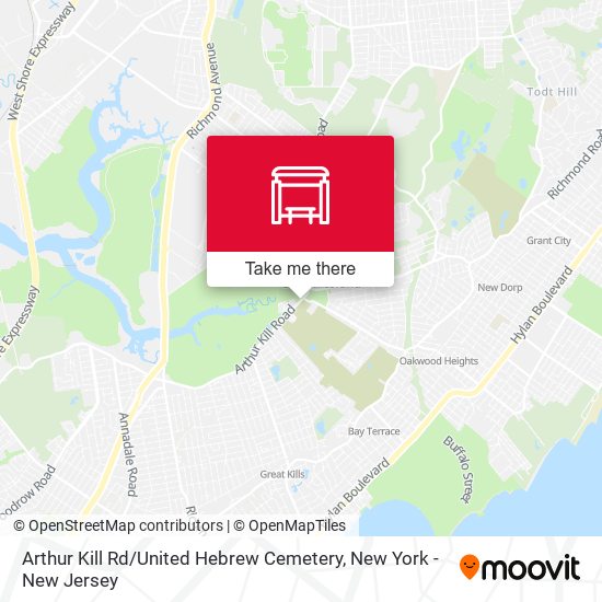 Arthur Kill Rd / United Hebrew Cemetery map