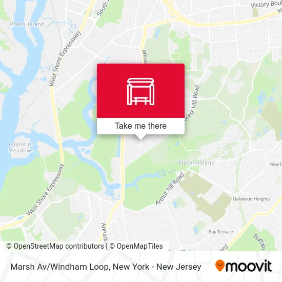 Marsh Av/Windham Loop map