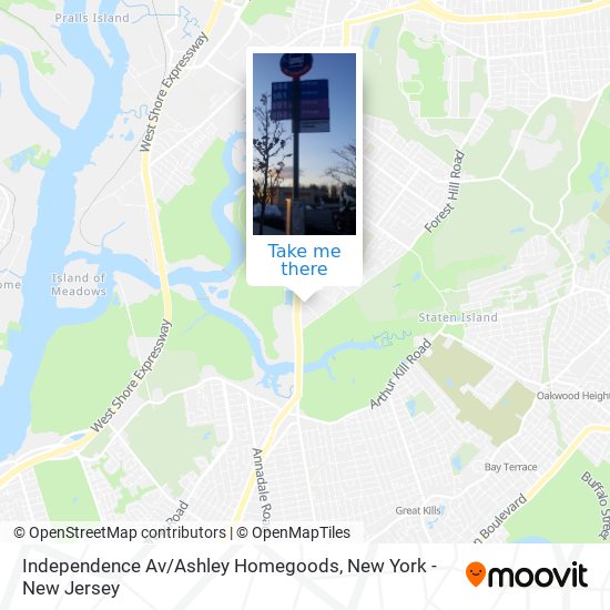 Independence Av / Ashley Homegoods map