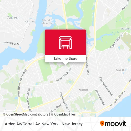 Arden Av/Correll Av map