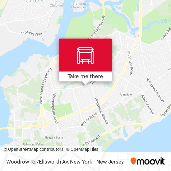 Woodrow Rd/Ellsworth Av map