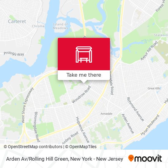 Arden Av/Rolling Hill Green map