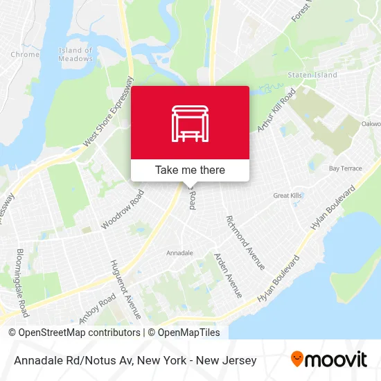Annadale Rd/Notus Av map