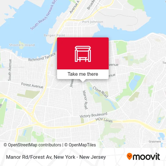 Manor Rd/Forest Av map