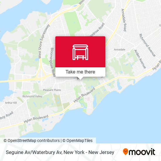 Mapa de Seguine Av/Waterbury Av