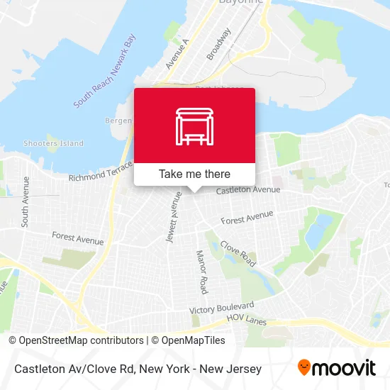 Castleton Av/Clove Rd map