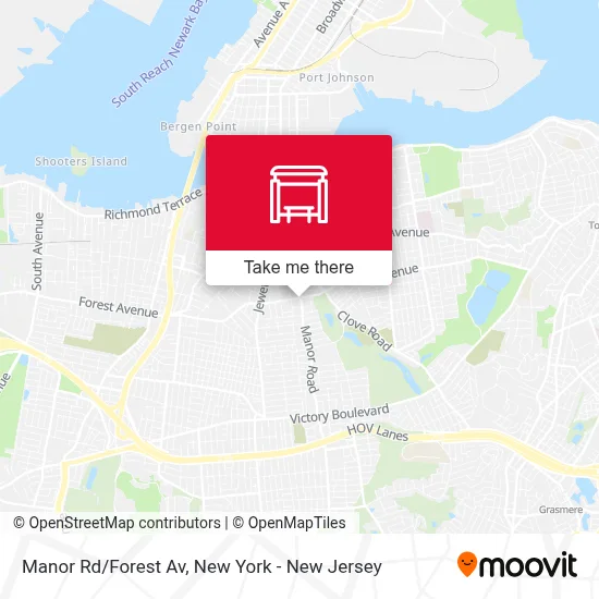 Manor Rd/Forest Av map