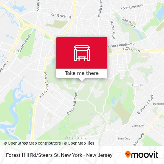 Forest Hill Rd/Steers  St map