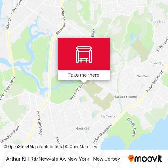 Arthur Kill Rd/Newvale Av map