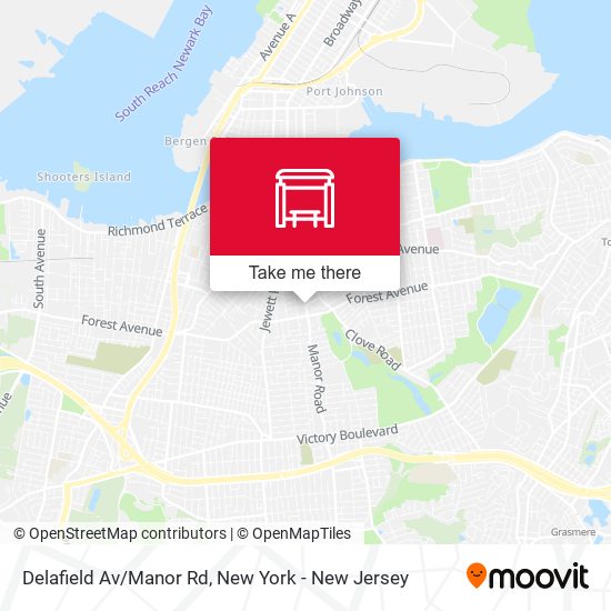Mapa de Delafield Av/Manor Rd