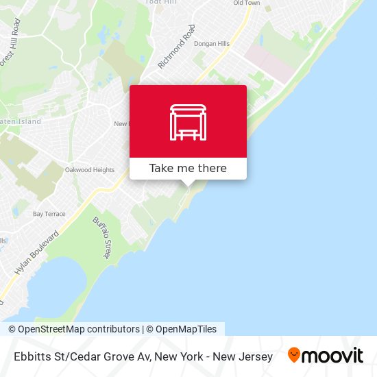 Ebbitts St/Cedar Grove Av map