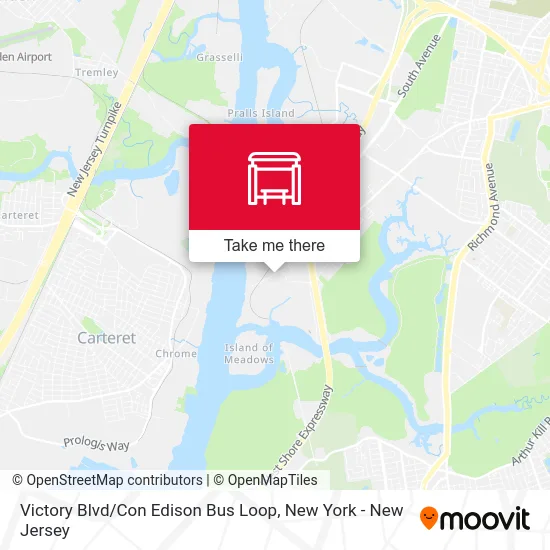 Victory Blvd / Con Edison Bus Loop map