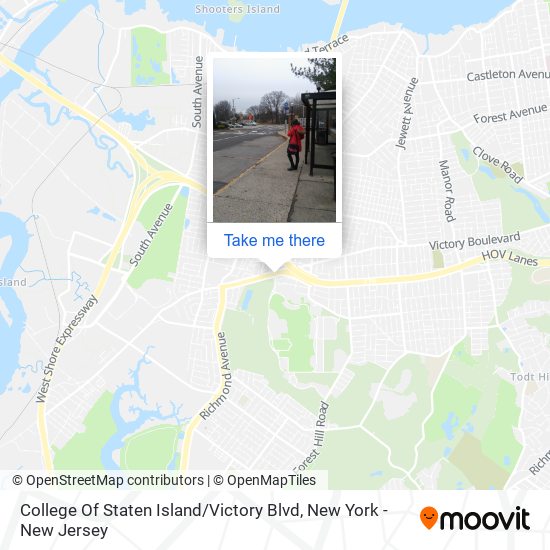 College Of Staten Island / Victory Blvd map