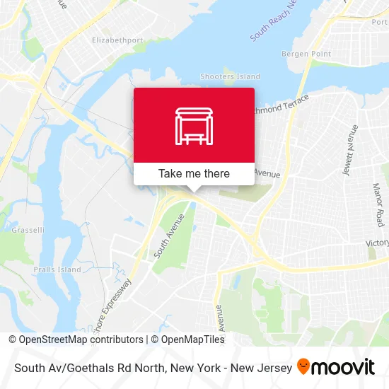South Av/Goethals Rd North map