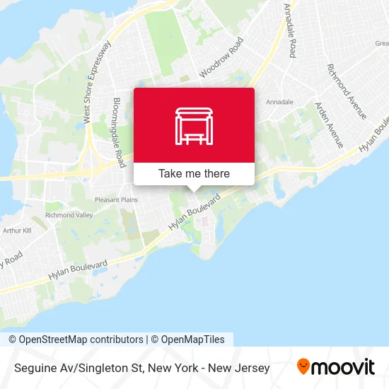 Seguine Av/Singleton St map