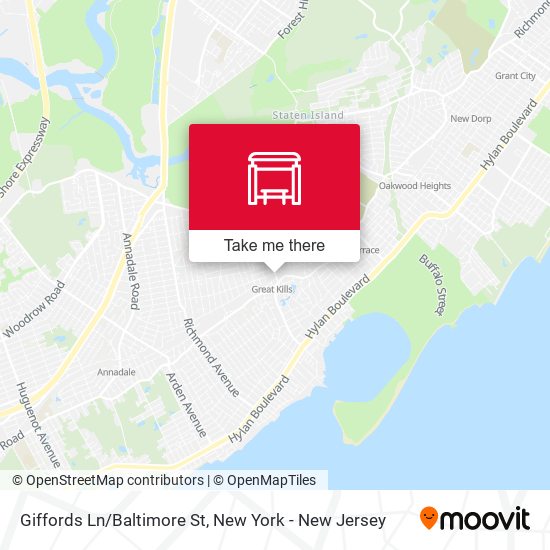 Mapa de Giffords Ln/Baltimore St