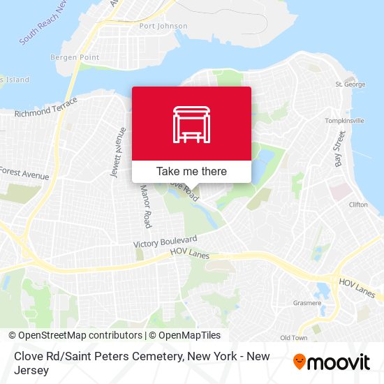 Mapa de Clove Rd/Saint Peters Cemetery