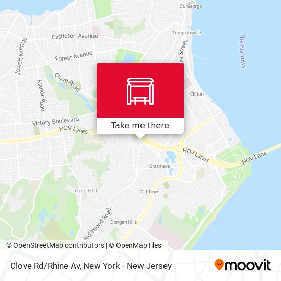 Mapa de Clove Rd/Rhine Av