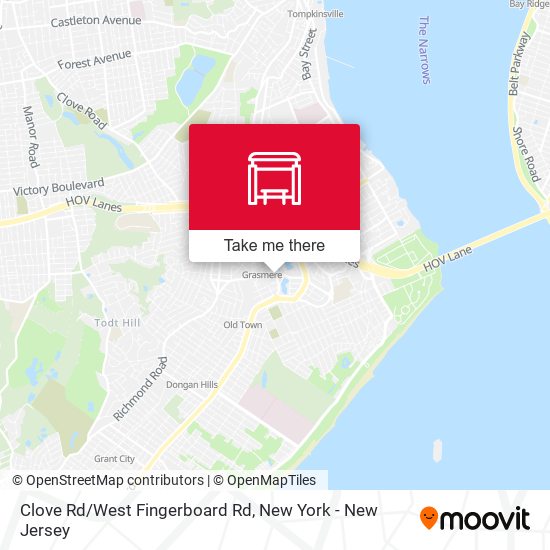 Mapa de Clove Rd/West Fingerboard Rd