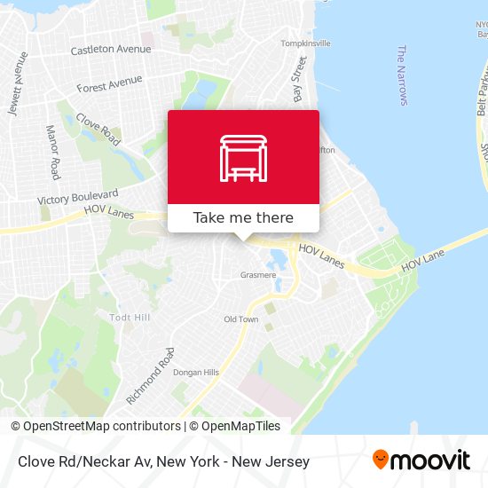 Mapa de Clove Rd/Neckar Av