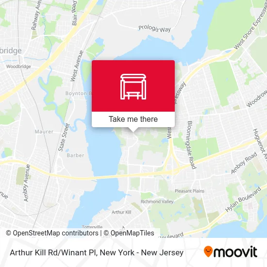 Arthur Kill Rd/Winant Pl map
