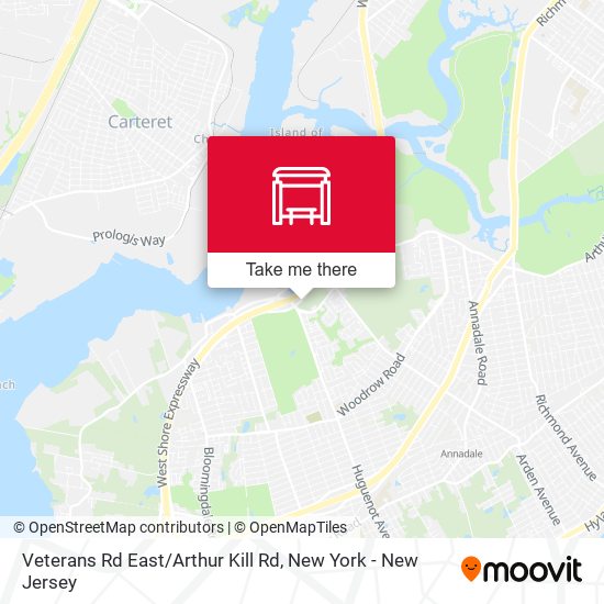 Veterans Rd East / Arthur Kill Rd map