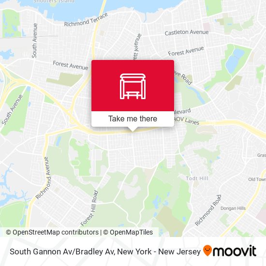 Mapa de South Gannon Av/Bradley Av