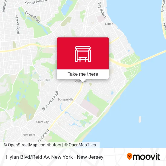 Hylan Blvd/Reid Av map