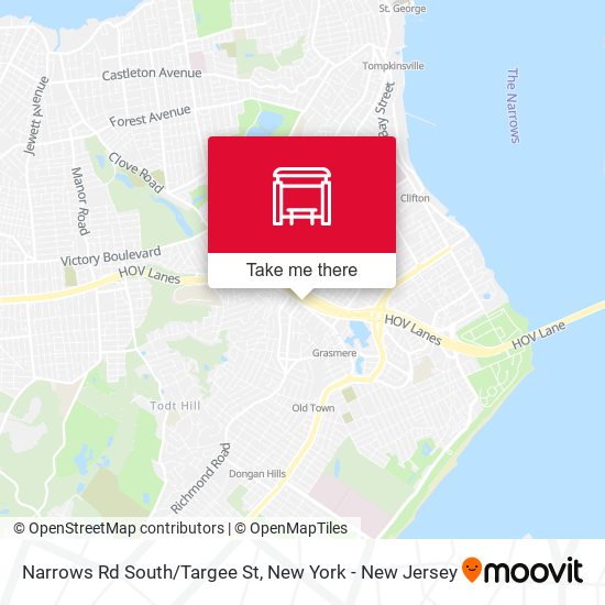 Narrows Rd South/Targee St map