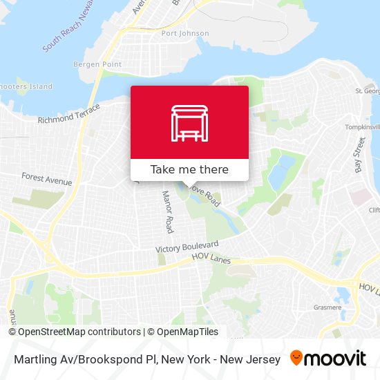 Martling Av/Brookspond Pl map