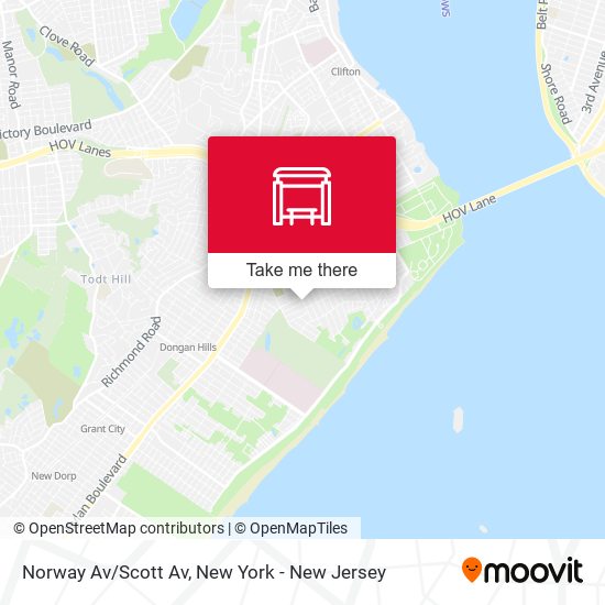 Mapa de Norway Av/Scott Av