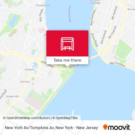 Mapa de New York Av/Tompkins Av