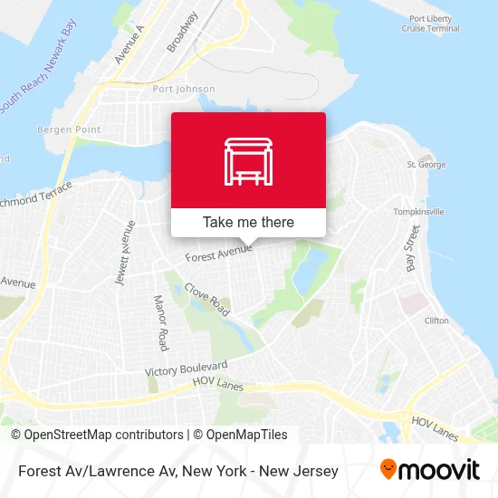 Forest Av/Lawrence Av map