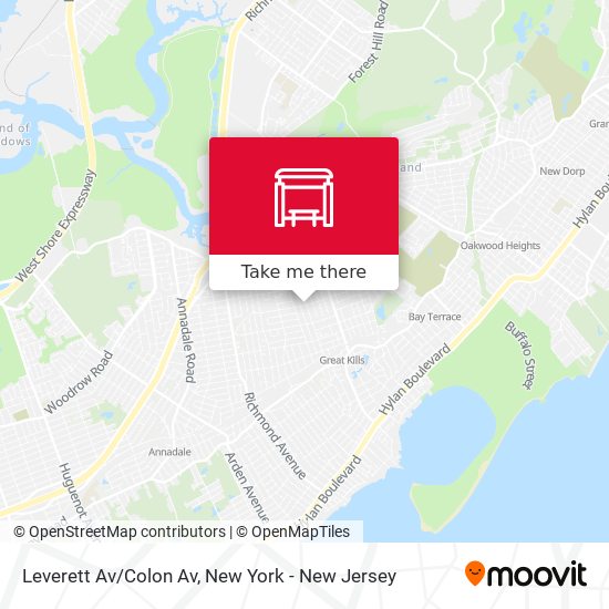 Leverett Av/Colon Av map