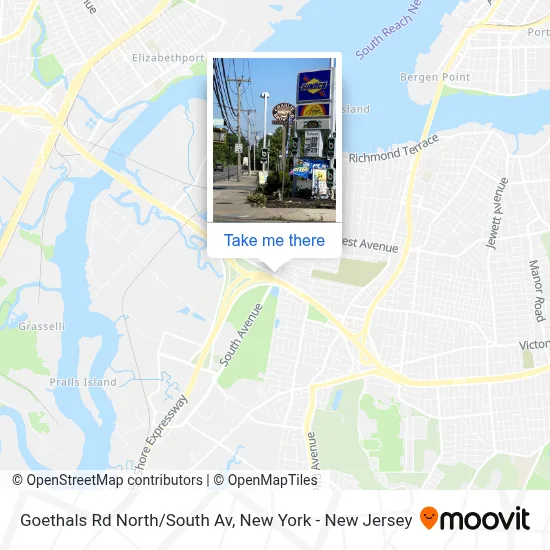 Goethals Rd North/South Av map