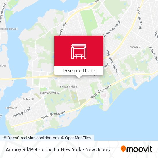 Mapa de Amboy Rd/Petersons Ln