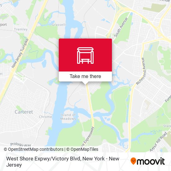 West Shore Expwy/Victory Blvd map