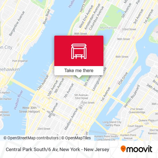 Central Park South/6 Av map