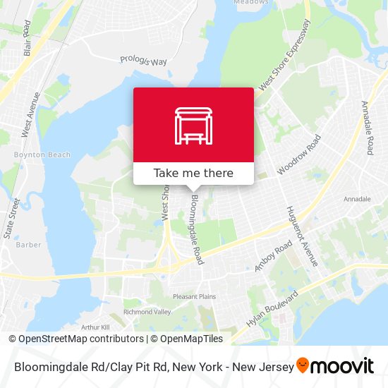 Mapa de Bloomingdale Rd/Clay Pit Rd