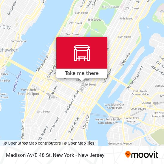 Mapa de Madison Av/E 48 St
