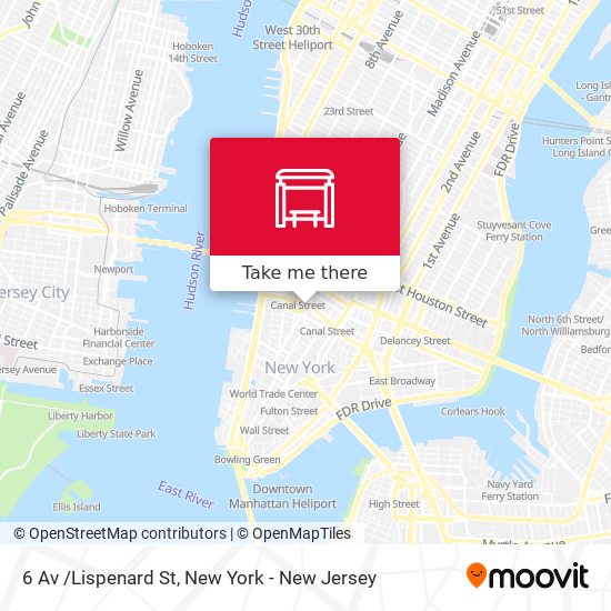 6 Av /Lispenard St map
