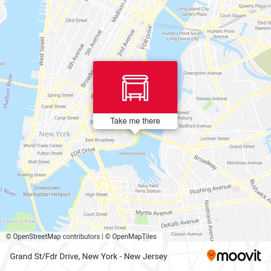 Grand St/Fdr Drive map
