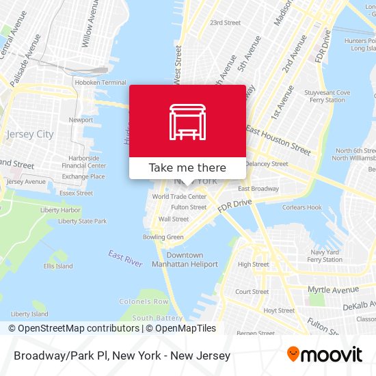 Broadway/Park Pl map