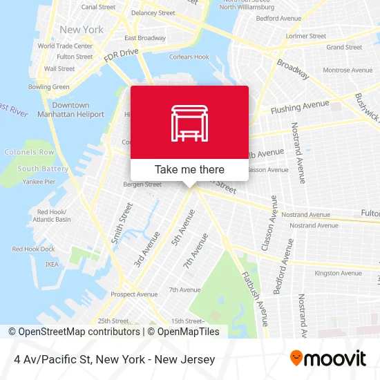 4 Av/Pacific St map