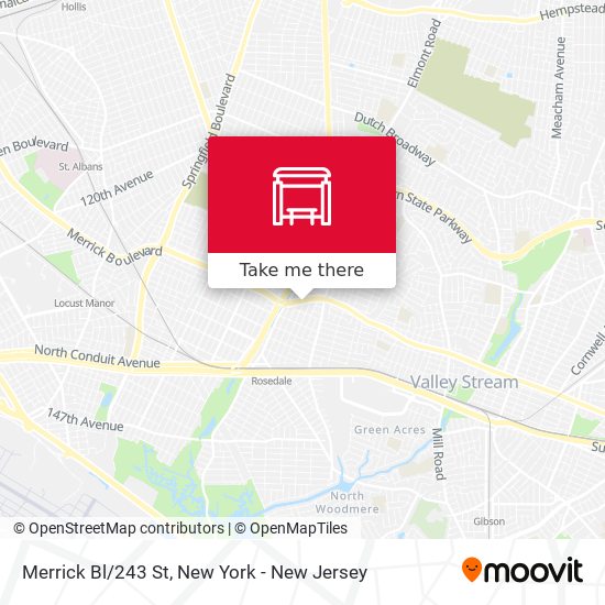 Mapa de Merrick Bl/243 St