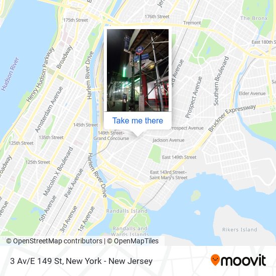 Mapa de 3 Av/E 149 St